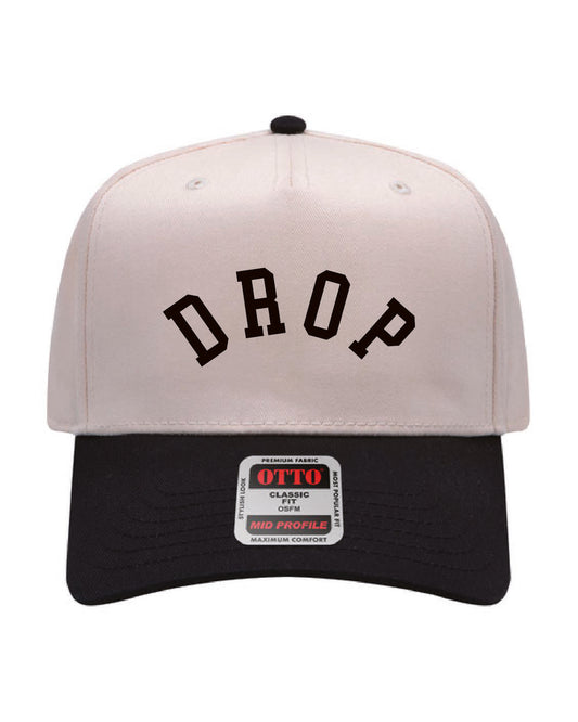 Drop Piercing - Embroidered - 'DROP' arched - Otto Trucker Hat 31-069