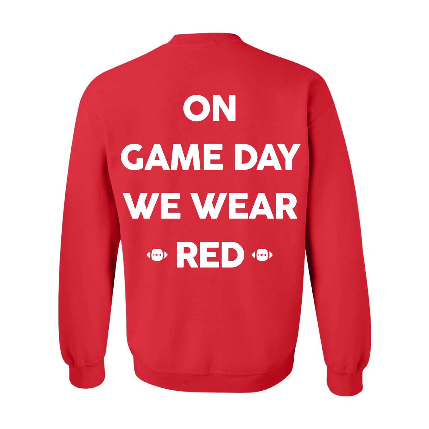 Shelley Russets - On Game Day We Wear Red - Red Basic Fleece