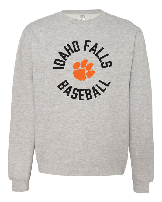 Idaho Falls Baseball - Embroidered & Printed - SS3000 Independent Trading Co. Unisex Midweight Crewneck Sweatshirt