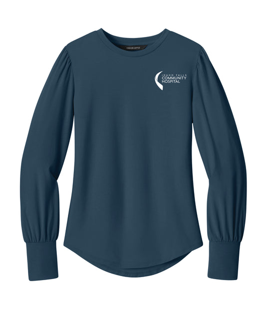 Idaho Falls Community Hospital - Mercer+Mettle® Women’s Stretch Jersey Long Sleeve Blouson Top
