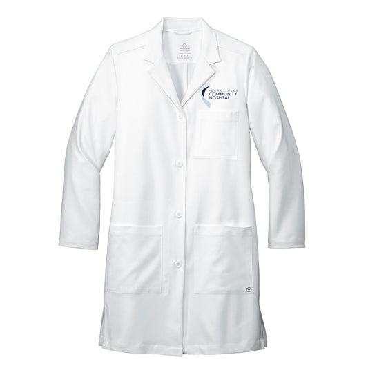 Embroidered Women's Long Lab Coat - Idaho Falls Community Hospital