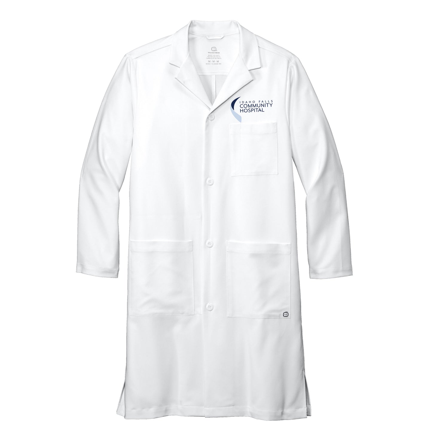 Embroidered Men's Long Lab Coat - Idaho Falls Community Hospital