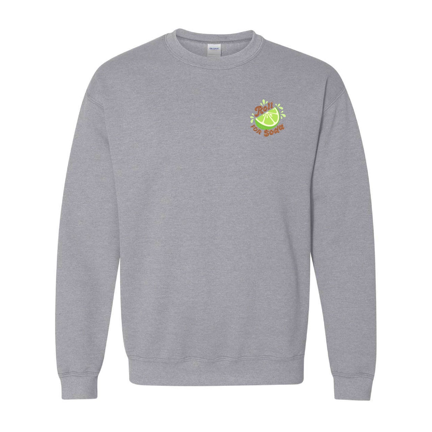 Roll For Soda - Lime - BASIC Fleece Crewneck