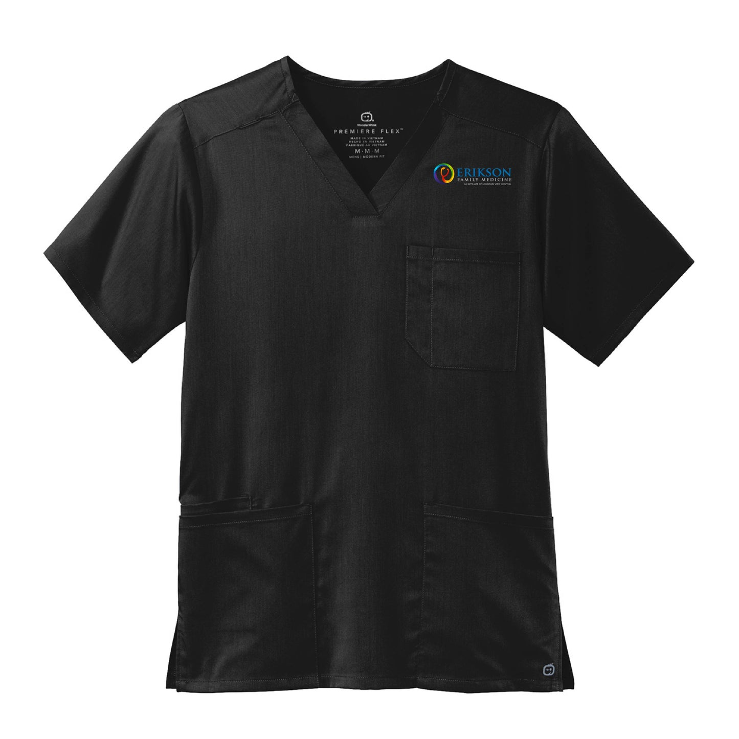 Brad Erikson Family Practice (pocket) - PREMIUM Scrubs Men's Premiere Flex V-neck Top