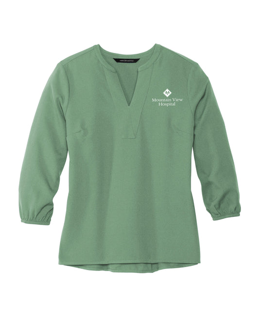 Mountain View Hospital - Mercer+Mettle® Women's Stretch Crepe 3/4-Sleeve Blouse