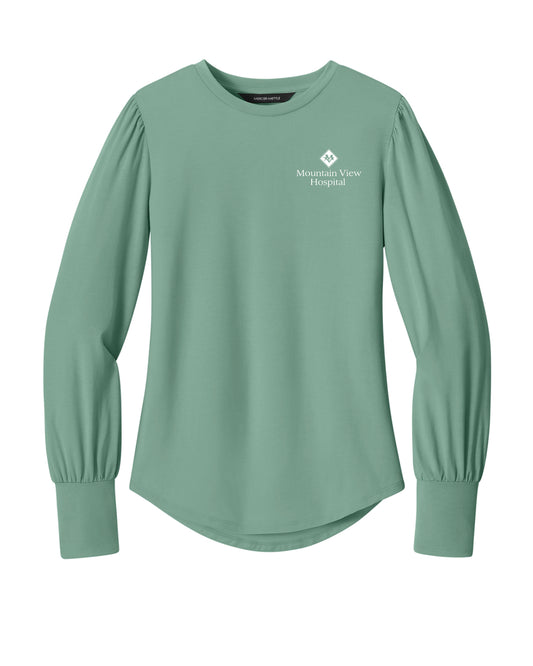 Mountain View Hospital - Mercer+Mettle® Women’s Stretch Jersey Long Sleeve Blouson Top