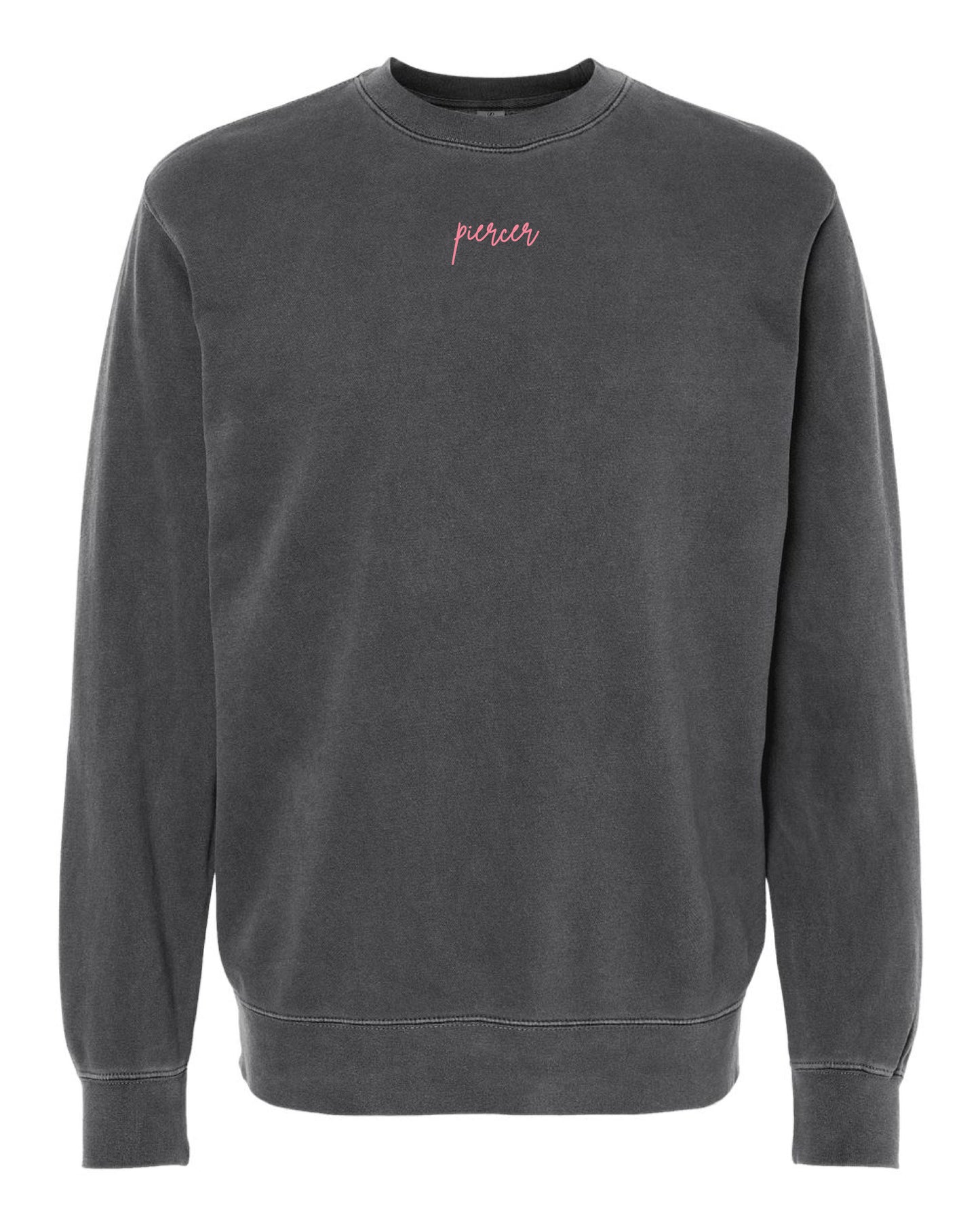 Embroidered Drop Piercing - Piercer - Pigment Crewneck