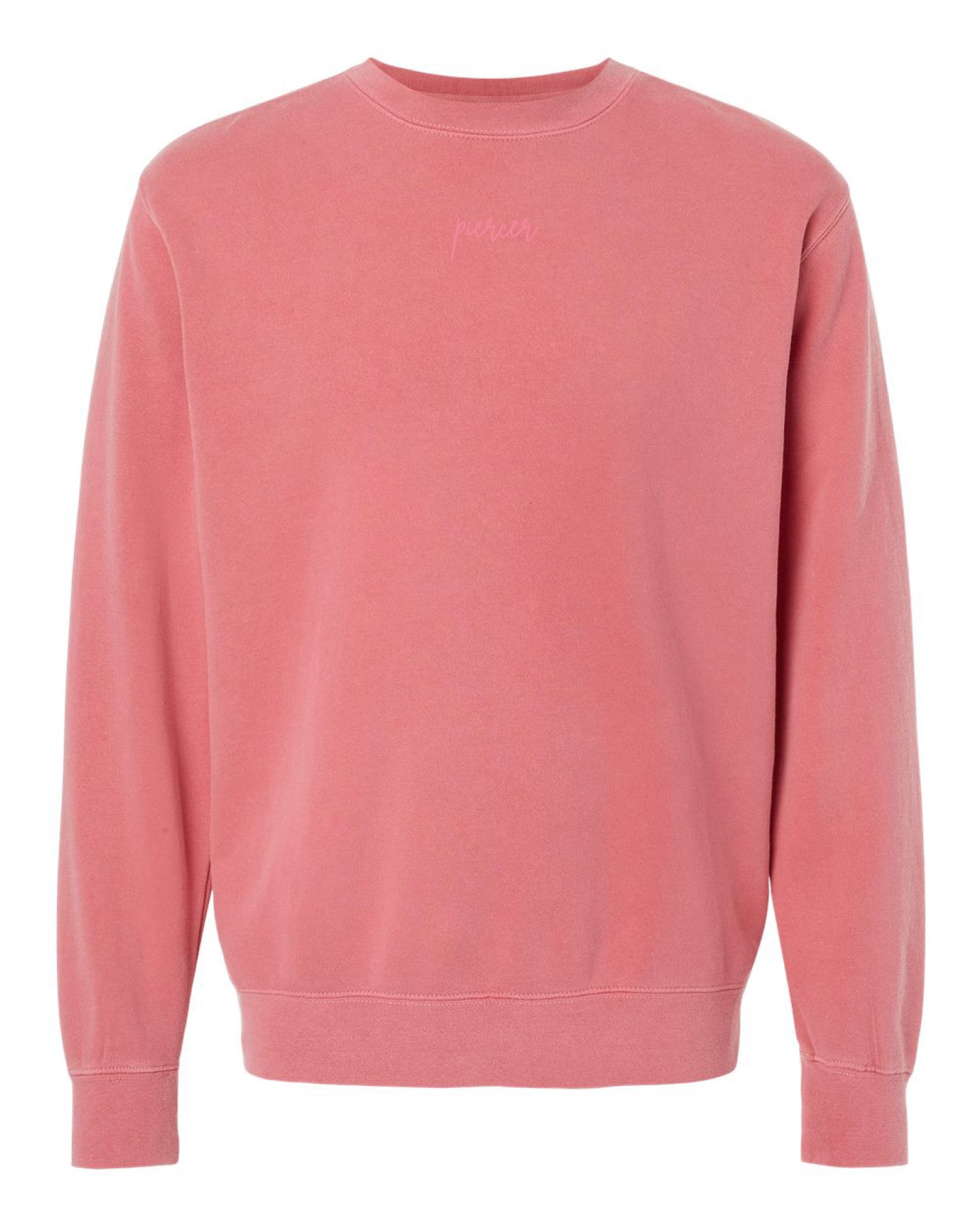 Embroidered Drop Piercing - Piercer - Pigment Crewneck