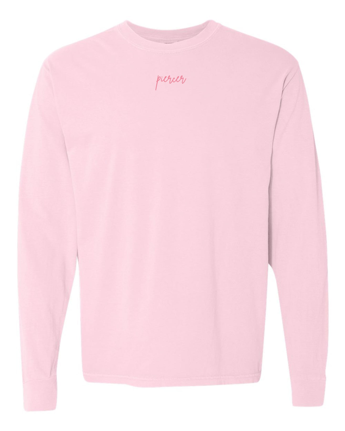 Embroidered Drop Piercing - Piercer - Long Sleeve Comfort Colors Tee