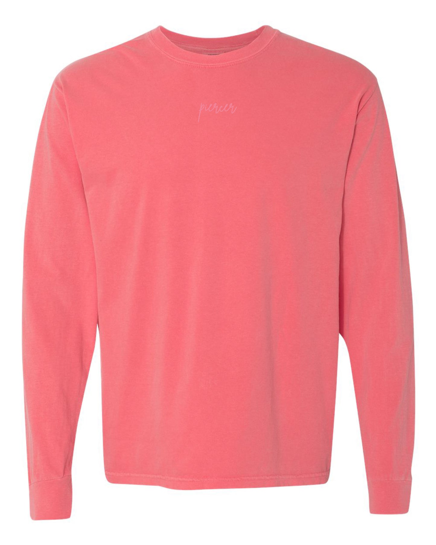 Embroidered Drop Piercing - Piercer - Long Sleeve Comfort Colors Tee