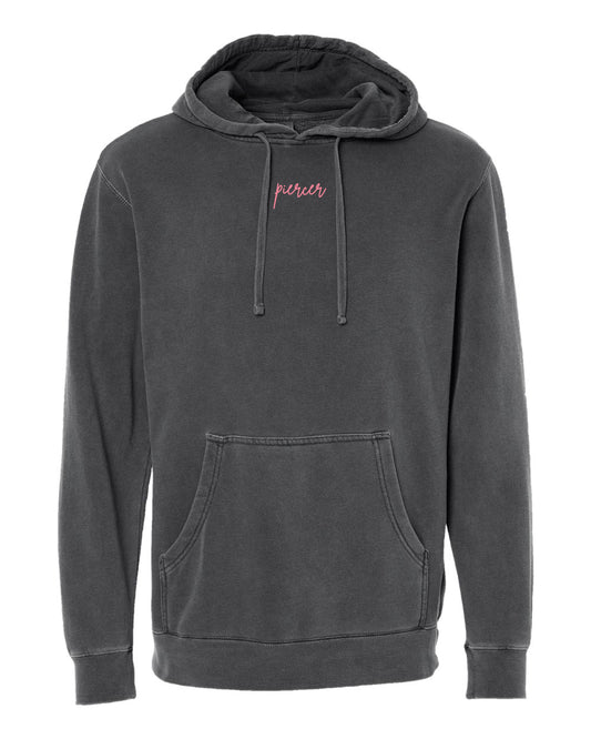 Embroidered Drop Piercing - Piercer - Pigment Hoodie