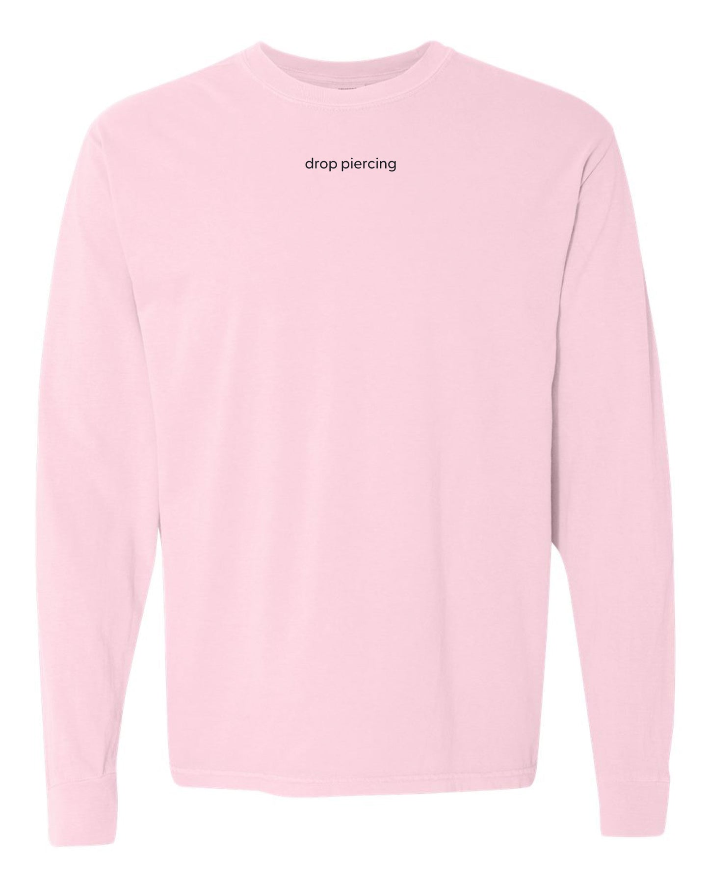 Embroidered Drop Piercing - Piercings For Every Girl - Long Sleeve Comfort Colors Tee