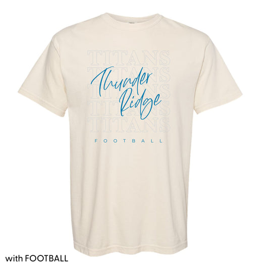 Thunder Ridge Titans - 5 Repeat - Ivory Comfort Colors Tee