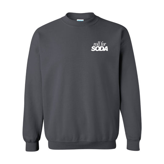 Roll For Soda - Simple Design - BASIC Fleece Crewneck