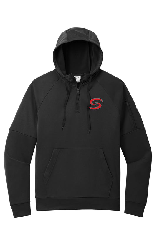Shelley High School Baseball - NKFD9742 Nike Therma-FIT Pocket 1/4-Zip Fleece Hoodie