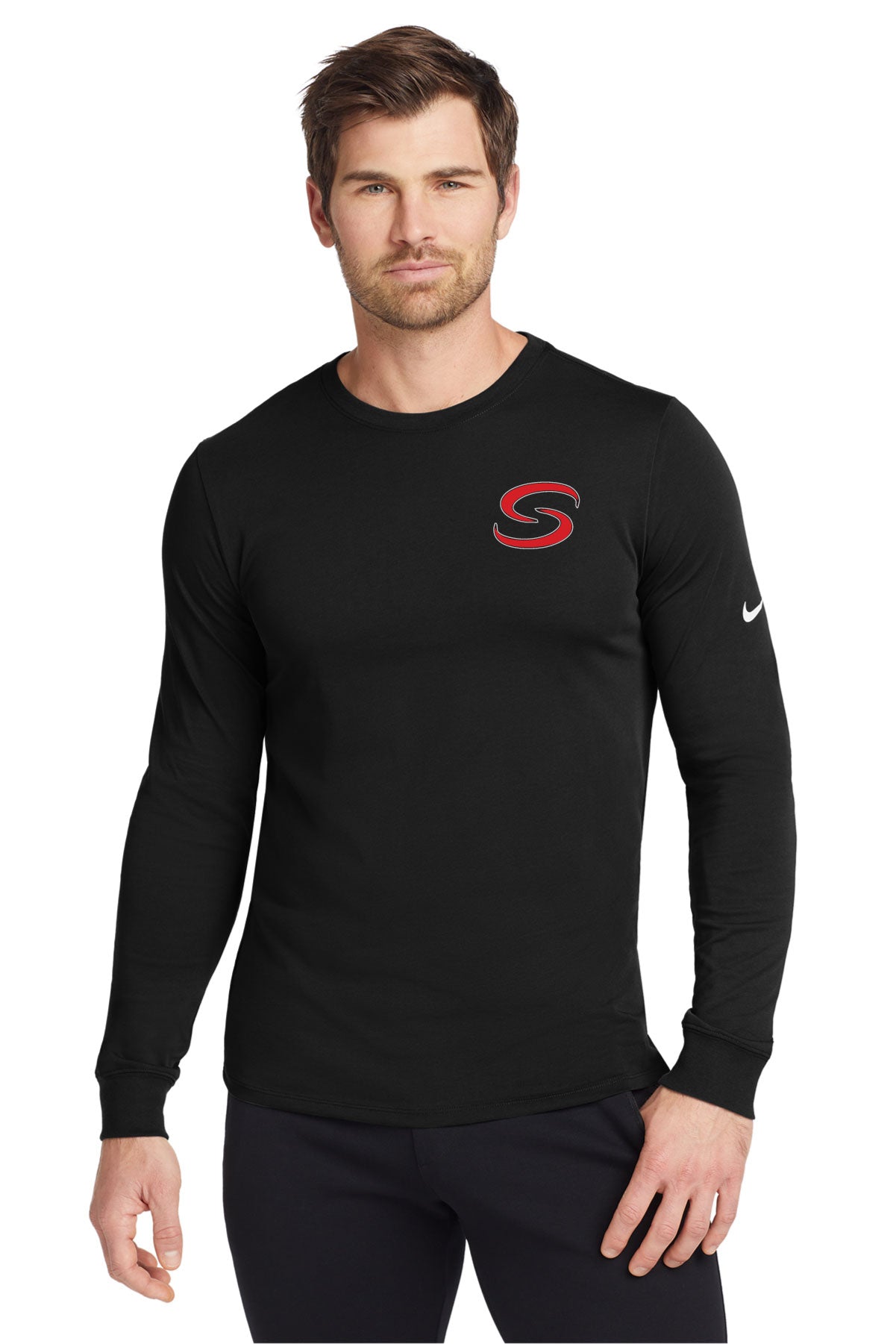 Shelley High School Baseball - NKBQ5230 Nike Dri-FIT Cotton/Poly Long Sleeve Tee