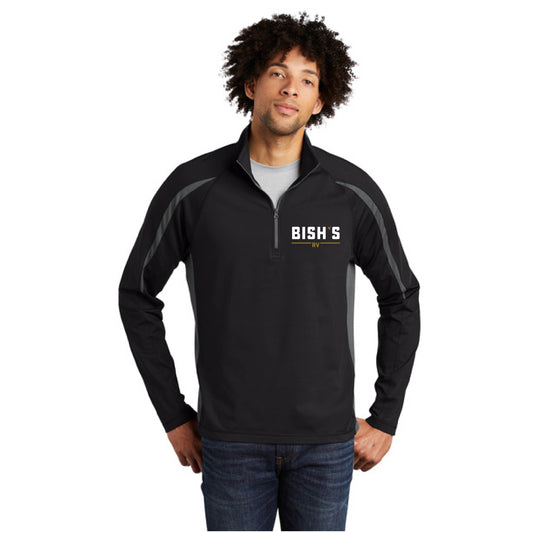 ST851 Sport-Tek® Sport-Wick® Stretch 1/2-Zip Colorblock Pullover