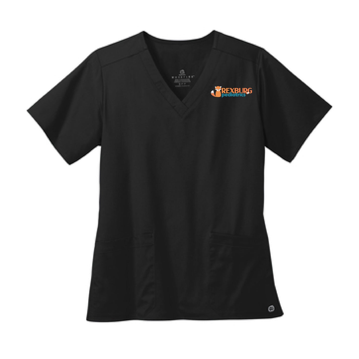 Rexburg Pediatrics (pocket) - Standard Scrubs Women's WorkFlex V-neck Top