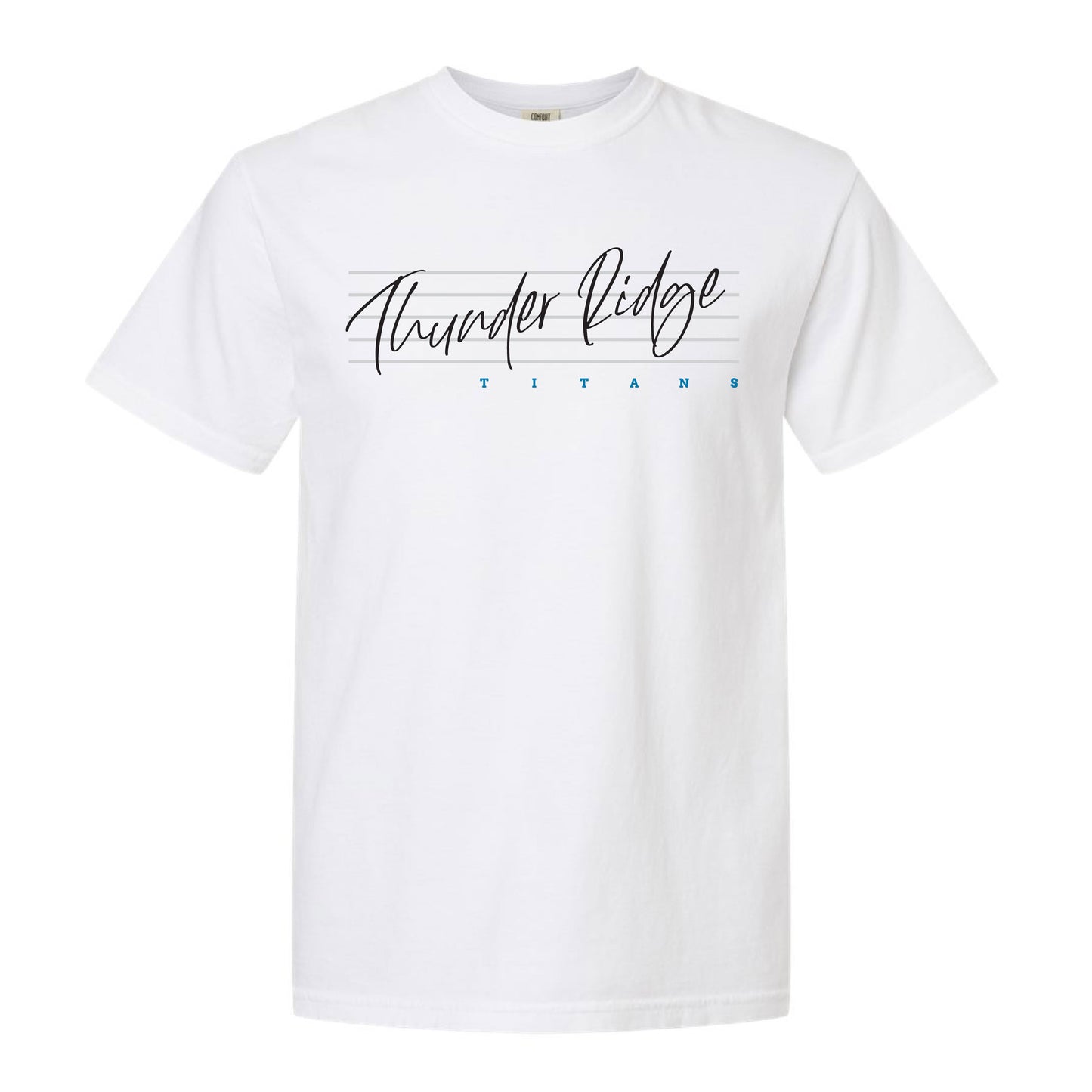 Thunder Ridge Football - Stave - White Comfort Colors Tee