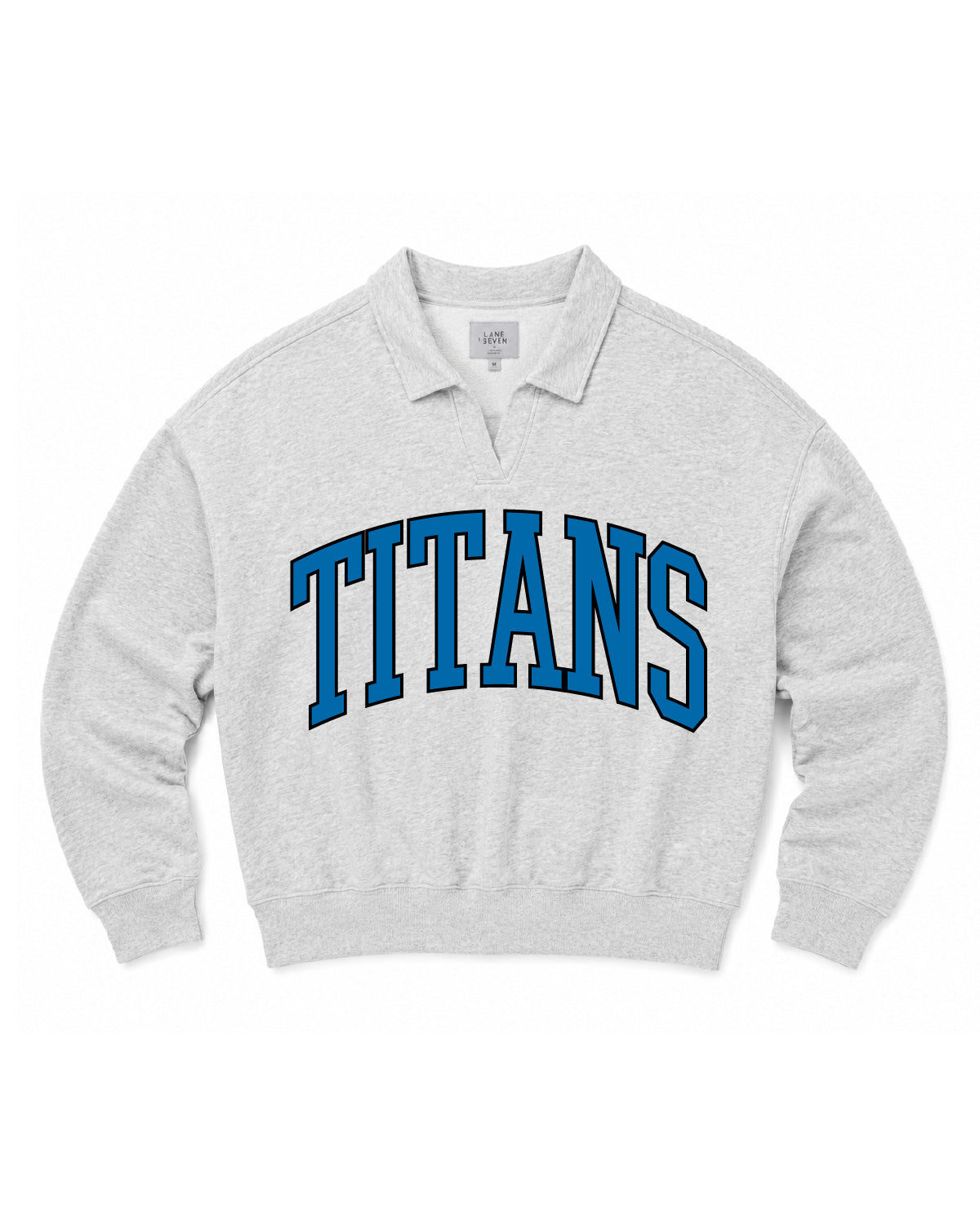 Thunder High School x VAST Apparel - TITANS (Arched) - Lane Seven - Element Polo Collar Crewneck - LS24012