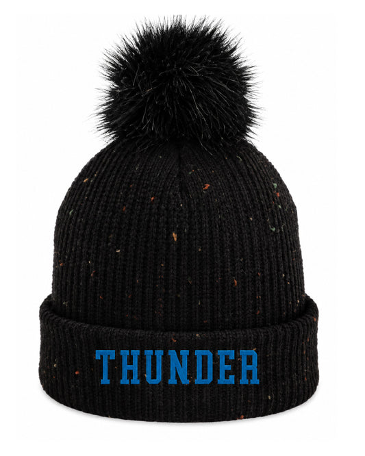 Thunder High School x VAST Apparel - THUNDER Embroidered Pom Beanie - 6014