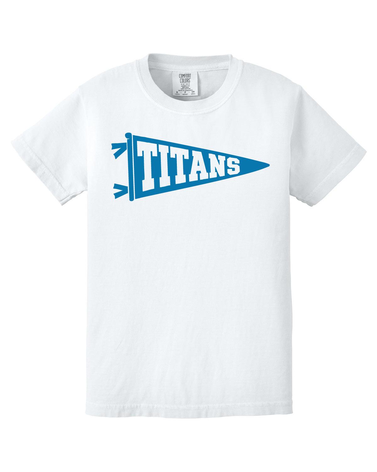 Thunder High School x VAST Apparel - Youth CC Tee - Titans Pennant Flag - Full Size Print