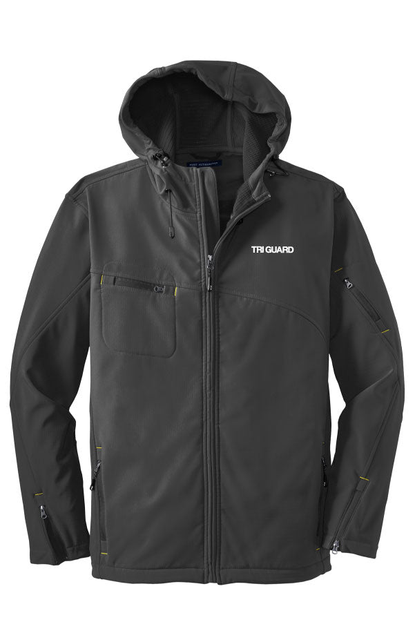 Tri Guard Technicians - Embroidered - J706 Port Authority® Textured Hooded Soft Shell Jacket