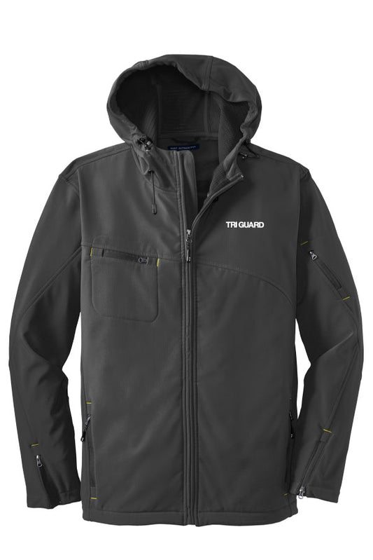 Tri Guard Technicians - Embroidered - J706 Port Authority® Textured Hooded Soft Shell Jacket