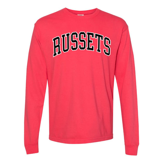 Shelley Russets - Varsity Russet - Paprika LONG Sleeve Comfort Colors Tee