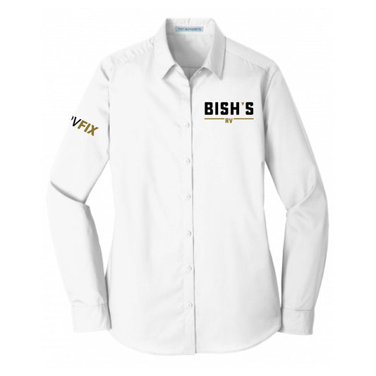 LW100 – Women's Long Sleeve Carefree Poplin Shirt