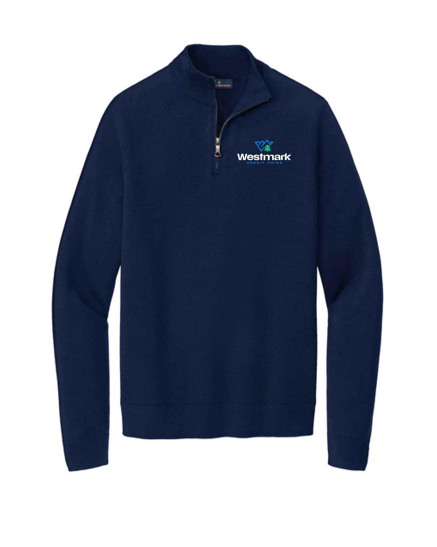 Westmark Credit Union - Embroidered BB18402 Brooks Brothers® Cotton Stretch 1/4-Zip Sweater