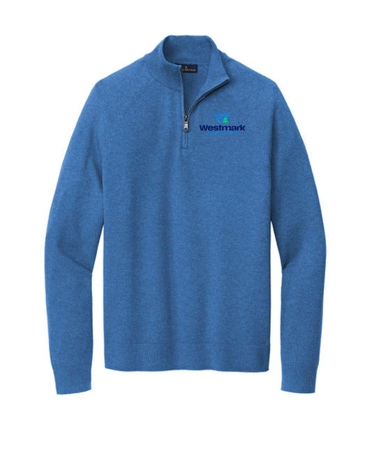 Westmark Credit Union - Embroidered BB18402 Brooks Brothers® Cotton Stretch 1/4-Zip Sweater