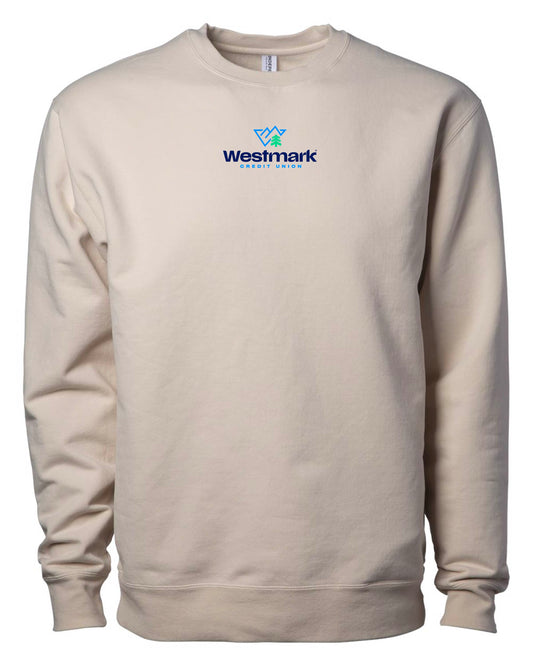 Westmark Credit Union - Embroidered Independent Trading Co. Lux Heavyweight Modal Crewneck Sweatshirt - INDLUXCREW