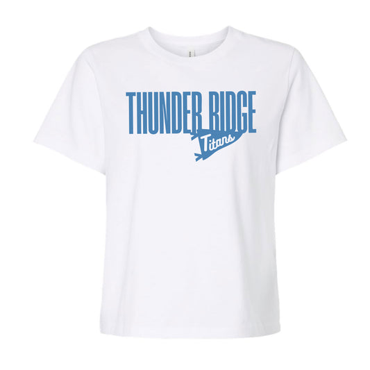Thunder Ridge Football - Pennant - Women's Everyday Tee - White