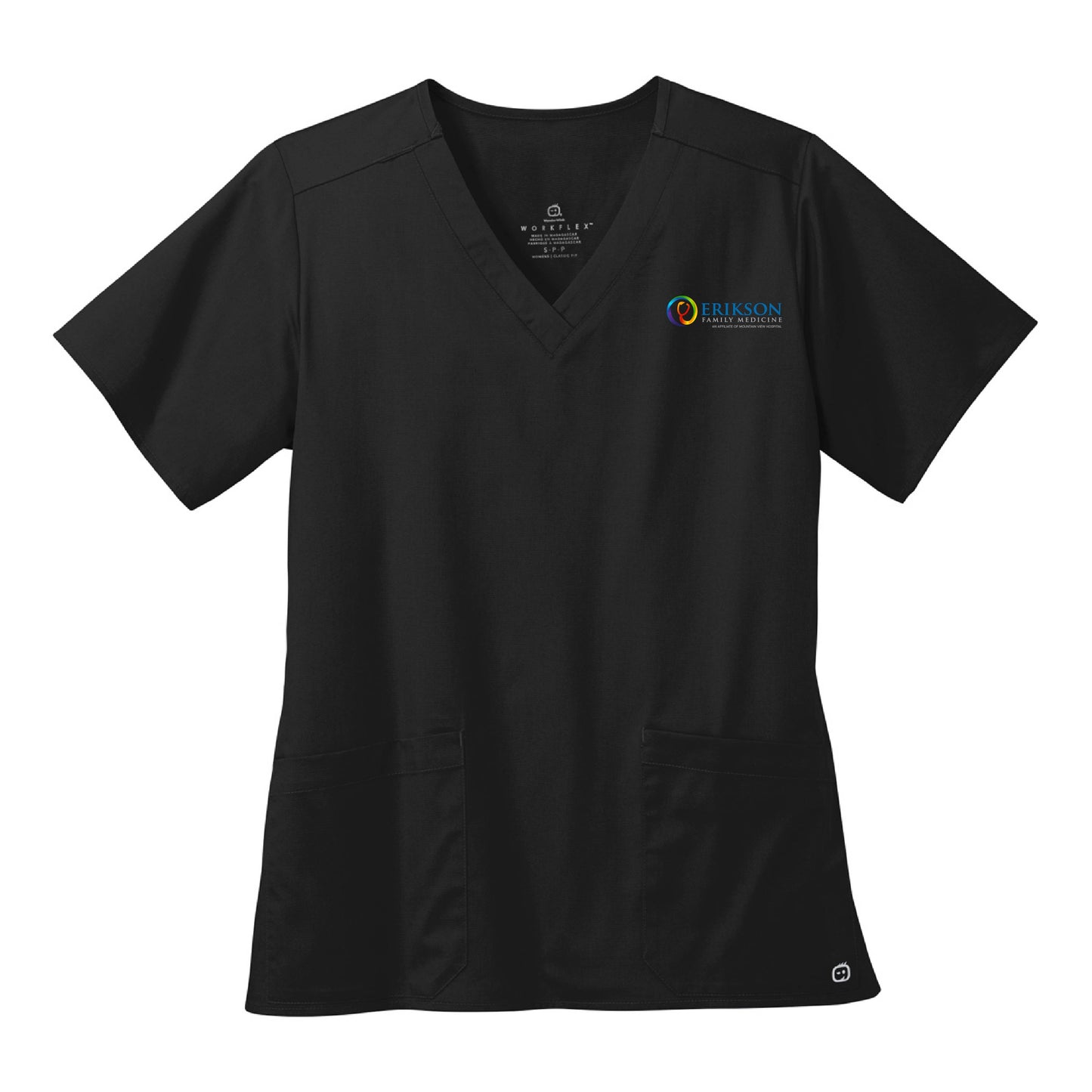 Brad Erikson Family Practice (pocket) - Standard Scrubs Women's WorkFlex V-neck Top